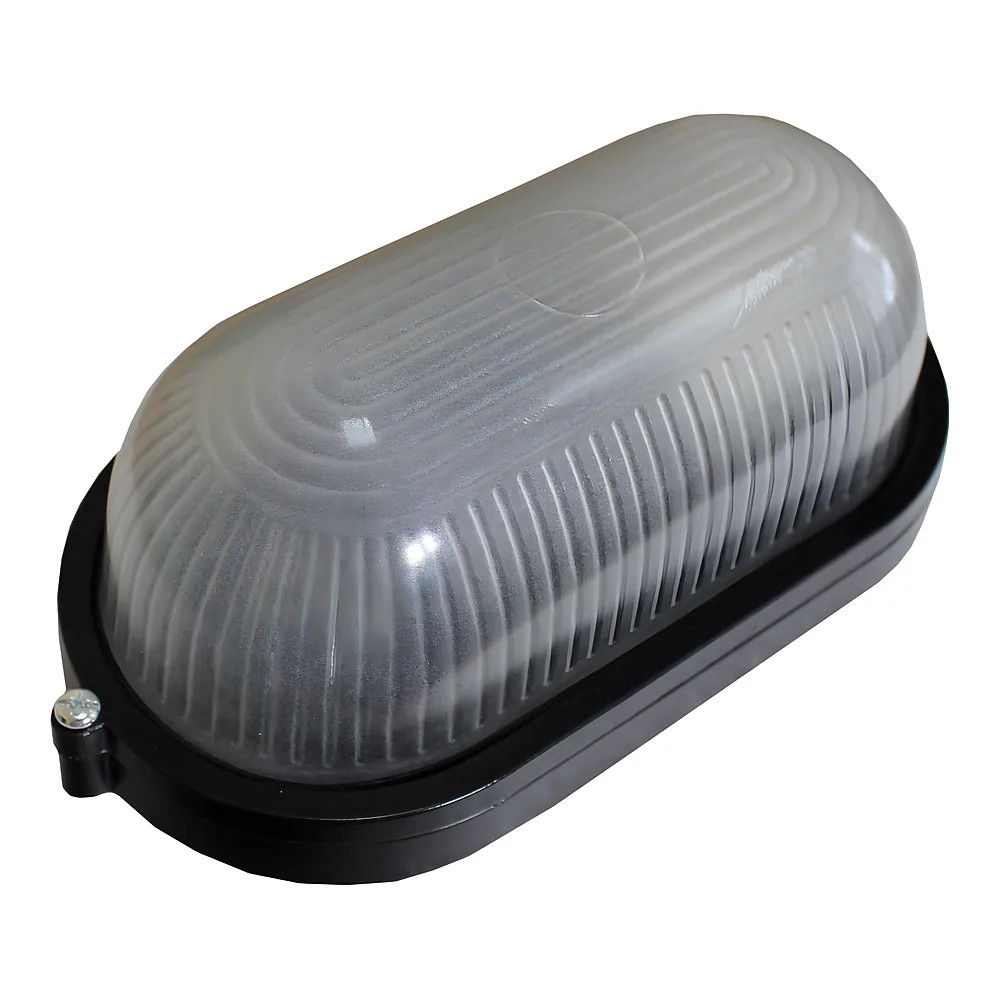 Світильник НПП1401-60W-E27-IP65 овал чорний TECHNO SYSTEM TNSy5001184