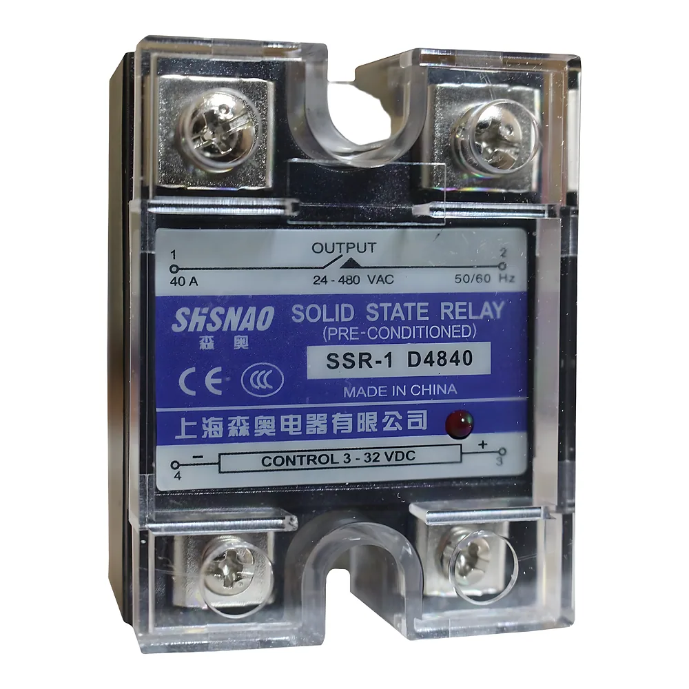 Твердотільне реле SSR-1 D4840 40 А 24-480VAC/3-32VDC 20мА TECHNO SYSTEM TNSy5505564