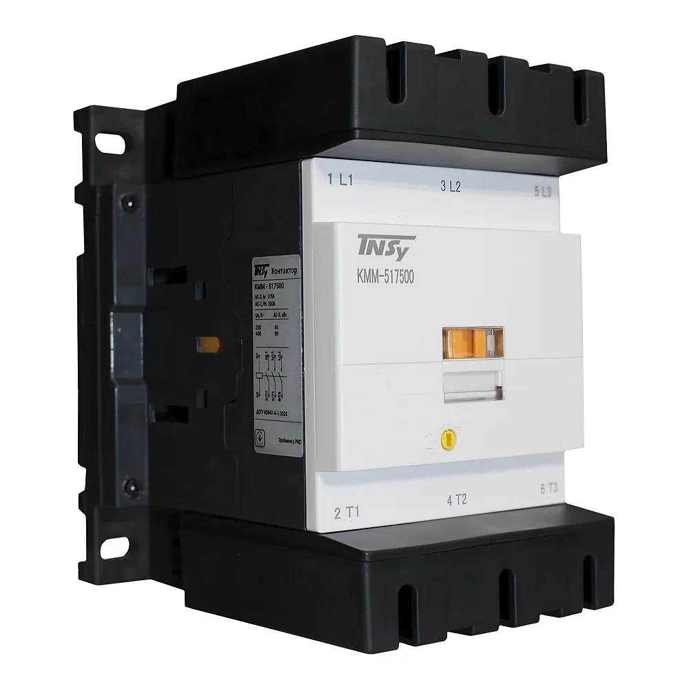 Контактор КММ517500 175 А 400 В/АС3 (220 В 45kW/400 В 90kW) Контактор TECHNO SYSTEM TNSy5505625