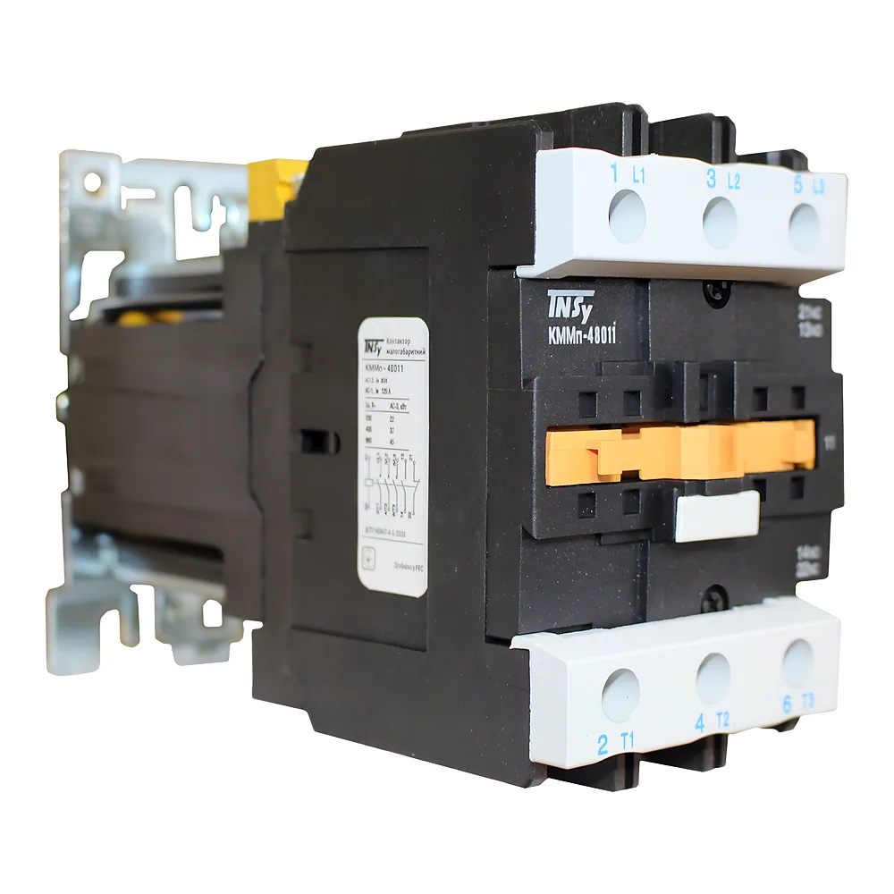 Контактор КММп48011 80 А 24 В DC 1NO+1NC (220 В 22kW / 400 В 37kW) TECHNO SYSTEM TNSy5505615
