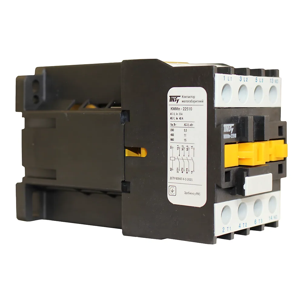 Контактор КММп22510 25 А 24 В DC 1NO (220 В 5,5kW / 400 В 11kW) TECHNO SYSTEM TNSy5505610