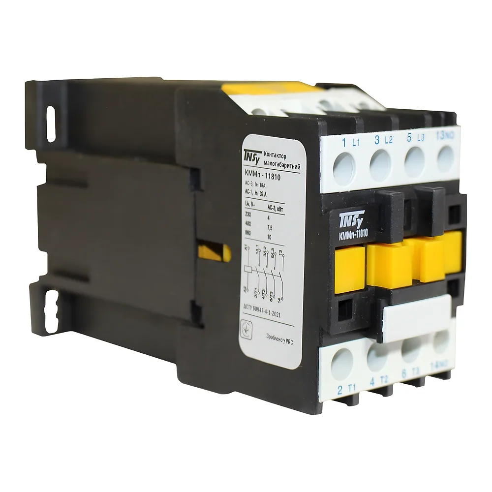 Контактор КММп11810 18 А 24 В DC 1NO (220 В 4kW / 400 В 7,5kW) TECHNO SYSTEM TNSy5505609