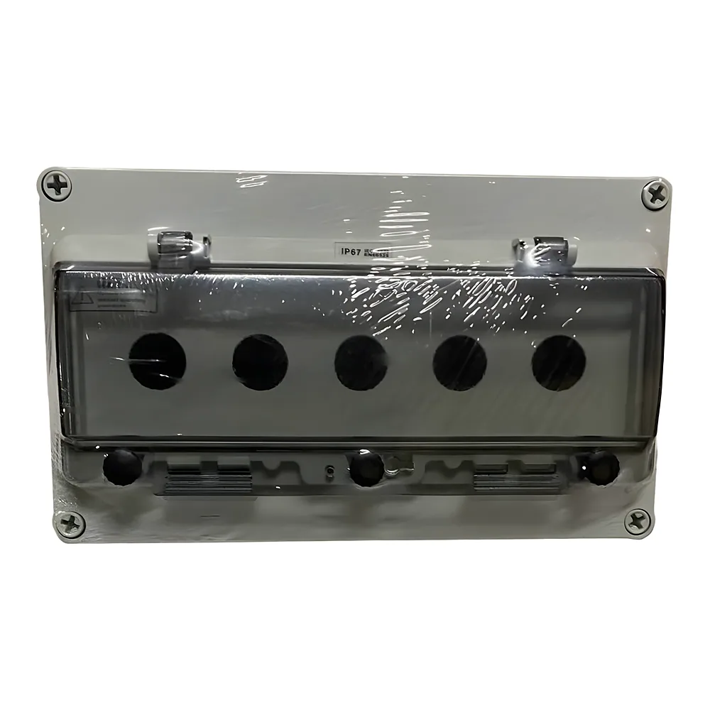 Корпус КП105 PRO IP65 для кнопок 5 місце з прозорой кришкой TECHNO SYSTEM TNSy5505371