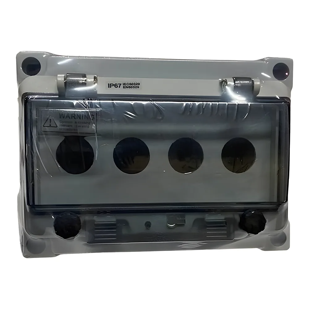 Корпус КП104 PRO IP65 для кнопок 4 місце з прозорой кришкой TECHNO SYSTEM TNSy5505370