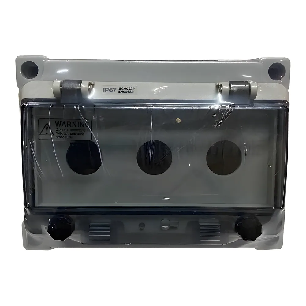 Корпус КП103 PRO IP65 для кнопок 3 місце з прозорой кришкой TECHNO SYSTEM TNSy5505369