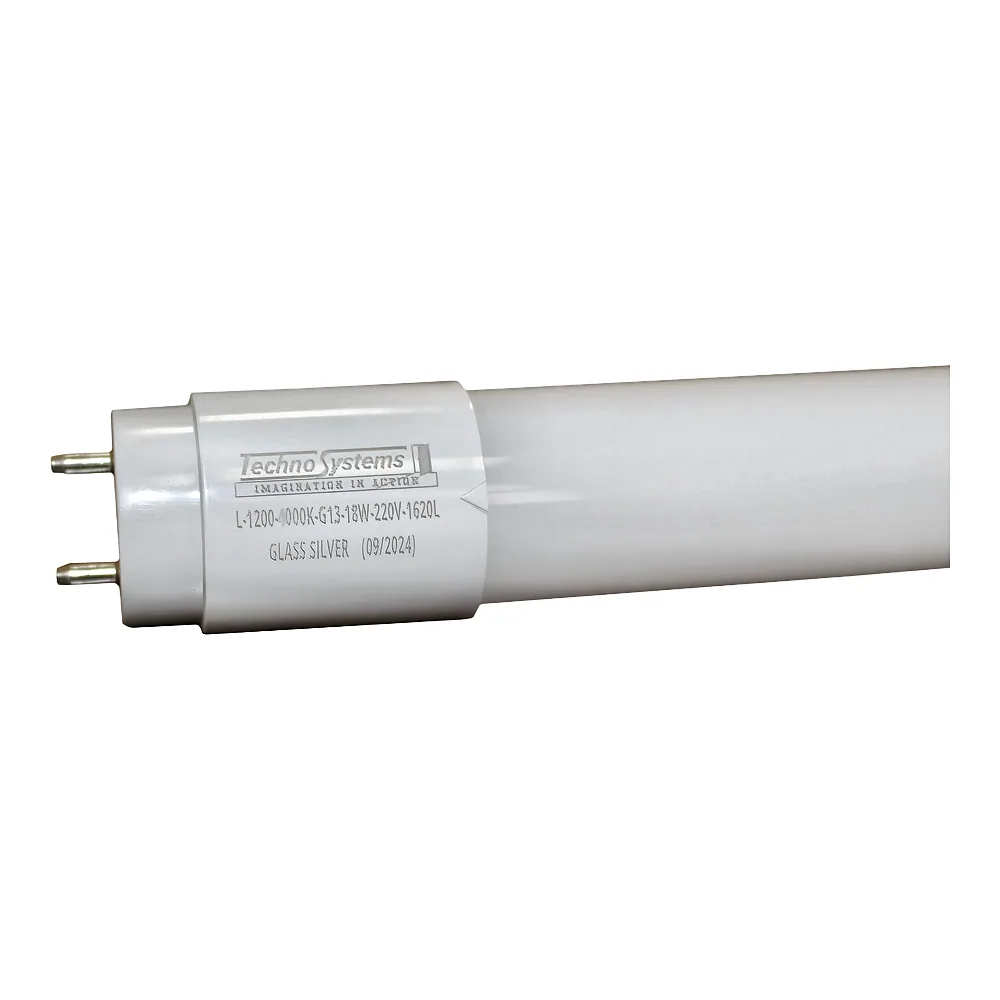 Світлодіодна лампа трубчаcта LED L-1200-5000K-G13-18w-220V-1620L GLASS SILVER TECHNO SYSTEM TNSy5001113
