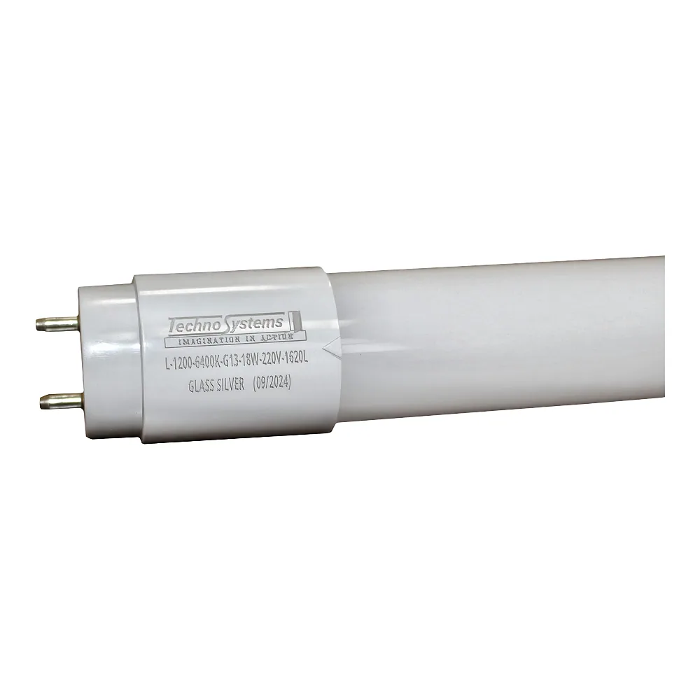 Світлодіодна лампа трубчаcта LED L-1200-6400K-G13-18w-220V-1620L GLASS SILVER TECHNO SYSTEM TNSy5000643