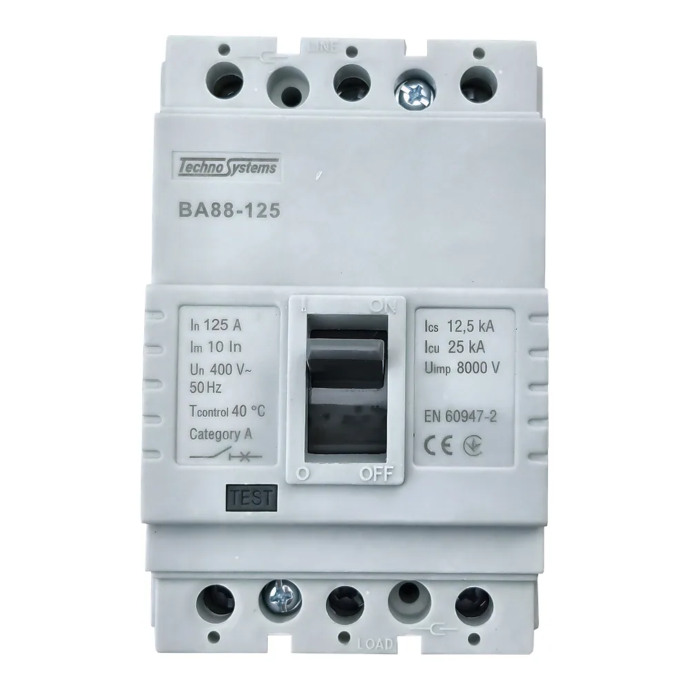 Автоматичний вимикач ВА88-125 3P 125 А 25кА TECHNO SYSTEM TNSy5505227