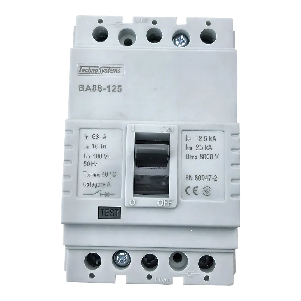 Автоматичний вимикач ВА88-125 3P 63 А 25кА TECHNO SYSTEM TNSy5505224