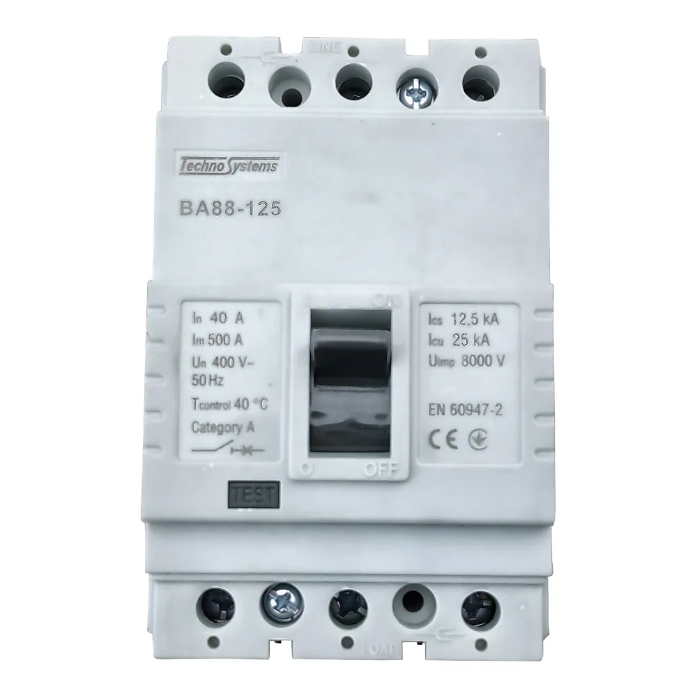 Автоматичний вимикач ВА88-125 3P 40 А 25кА TECHNO SYSTEM TNSy5505222