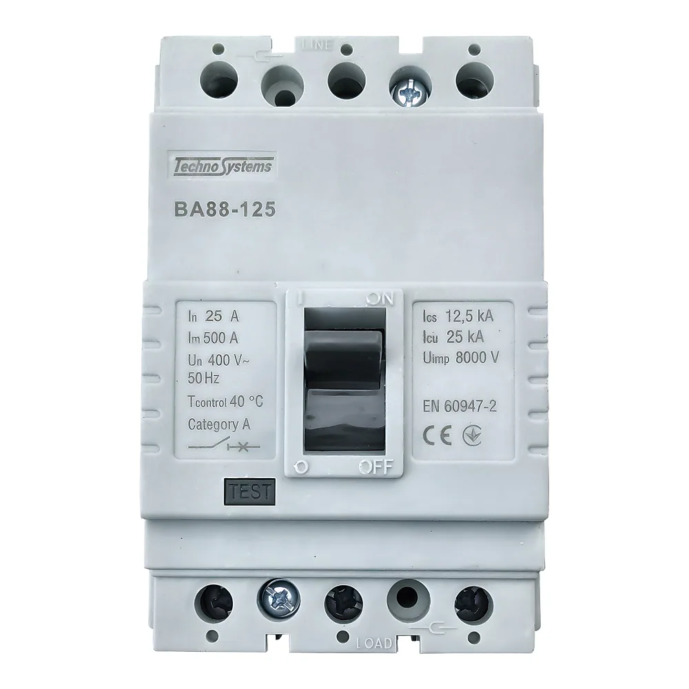 Автоматичний вимикач ВА88-125 3P 25 А 25кА TECHNO SYSTEM TNSy5505220