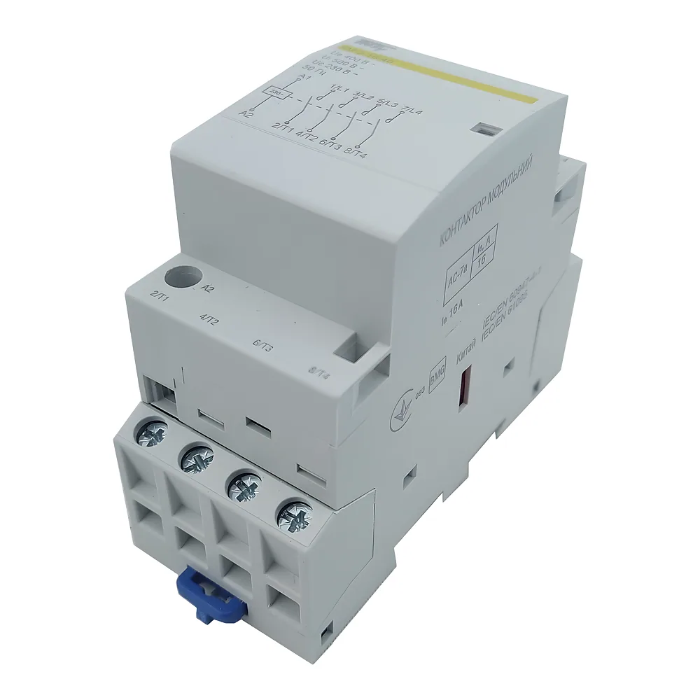 Модульний контактор КМ-2-16-40 16 А 230AC 4NO 4P 2 модулі TECHNO SYSTEM TNSy5503863