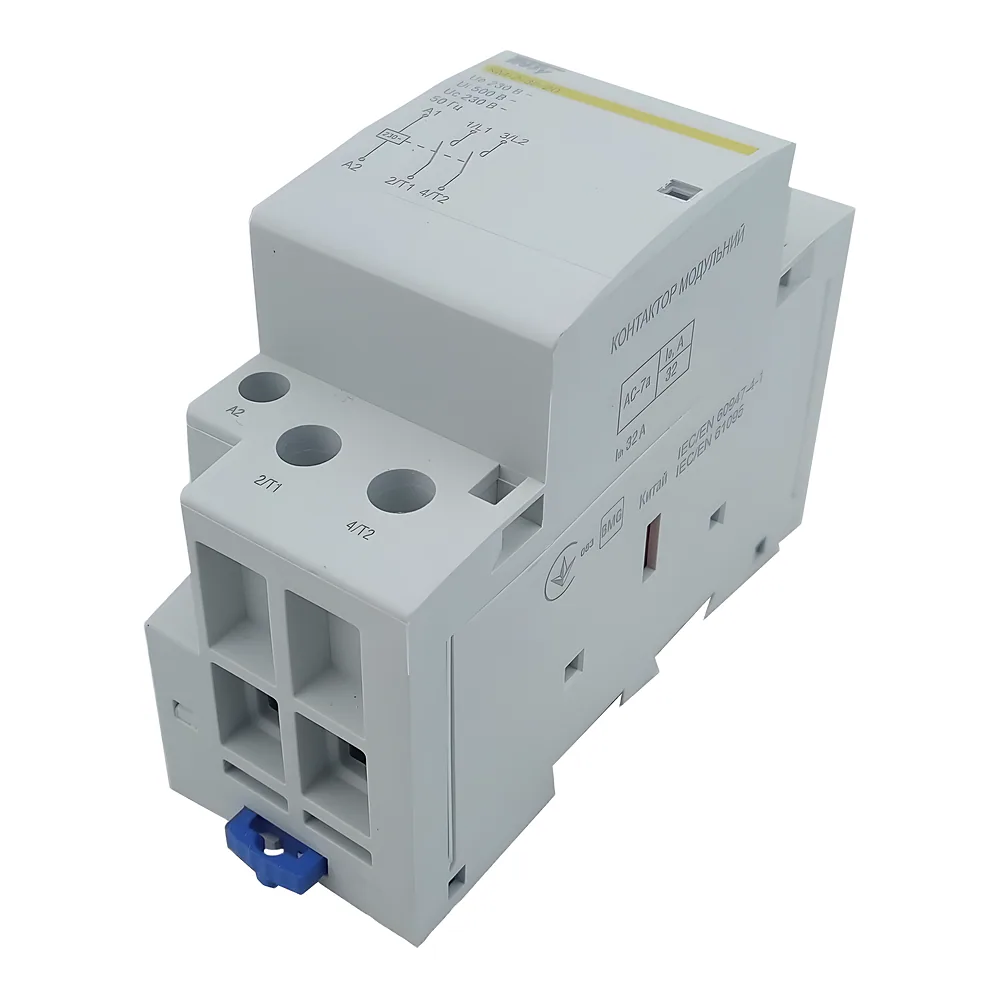 Модульний контактор КМ-2-32-20 32 А 230AC 2NO 2P 2 модулі TECHNO SYSTEM TNSy5503820
