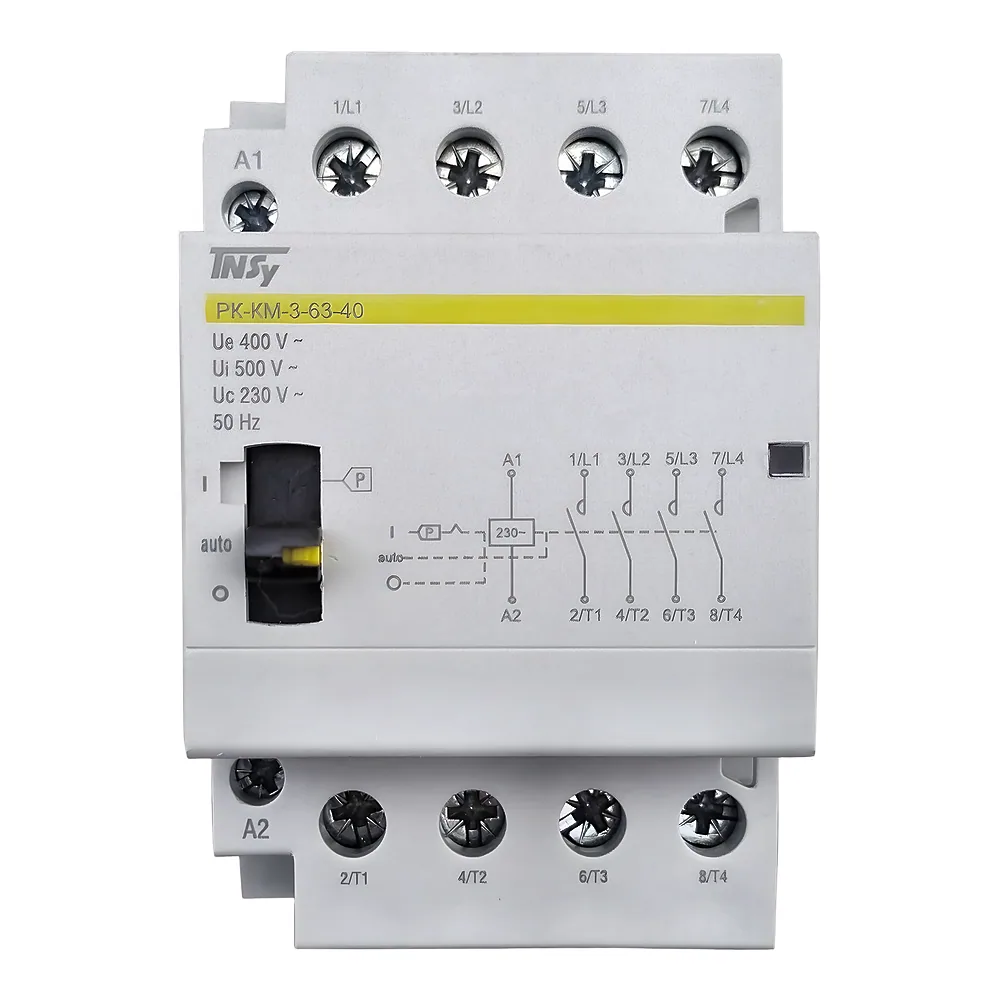 Модульний контактор РК-КМ-3-63-40 63 А 230AC 4NO 4P 3 модулі з ручним керуванням TECHNO SYSTEM TNSy5504658