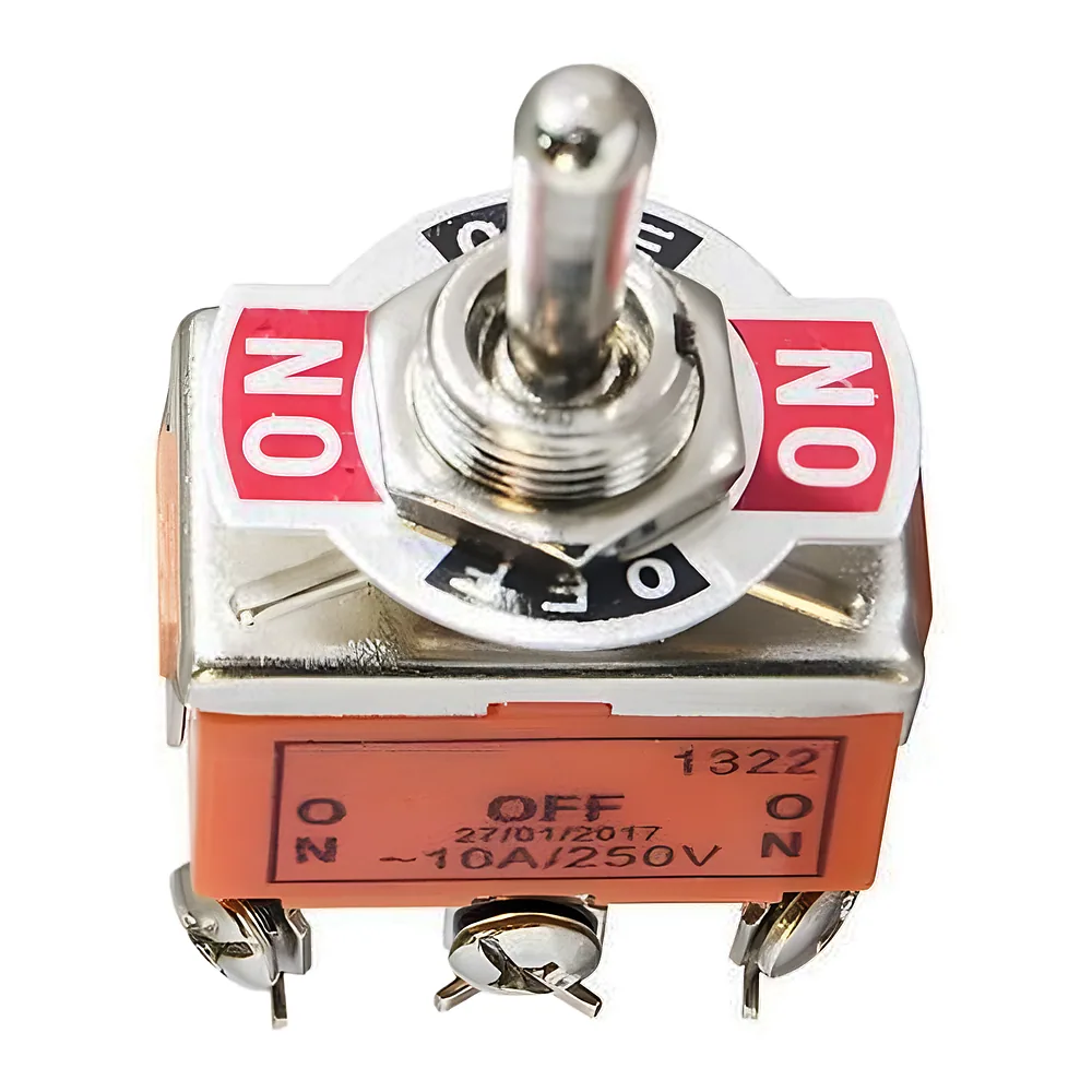 Тумблер 1322B ON-OFF-ON 6 контактів TECHNO SYSTEM TNSy5501123