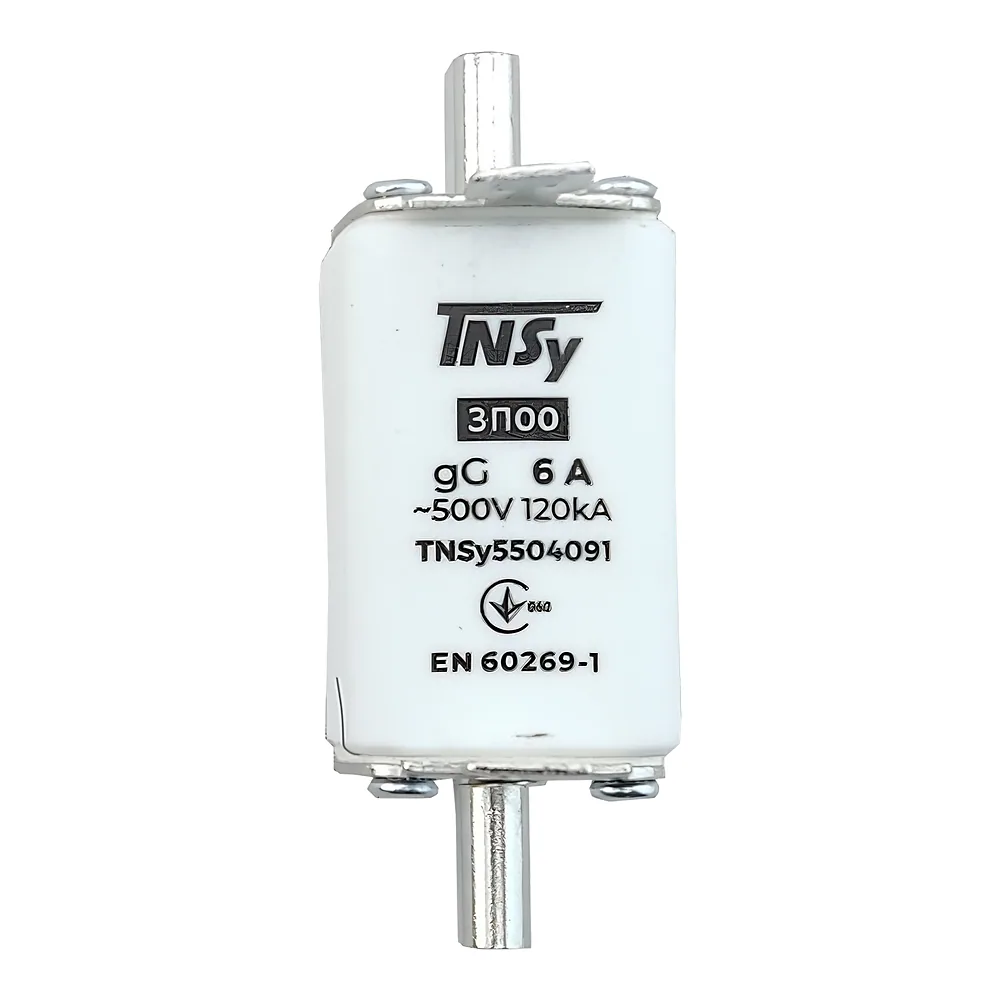 Запобіжник ЗП00 габарит 00 6 А TECHNO SYSTEM TNSy5504091