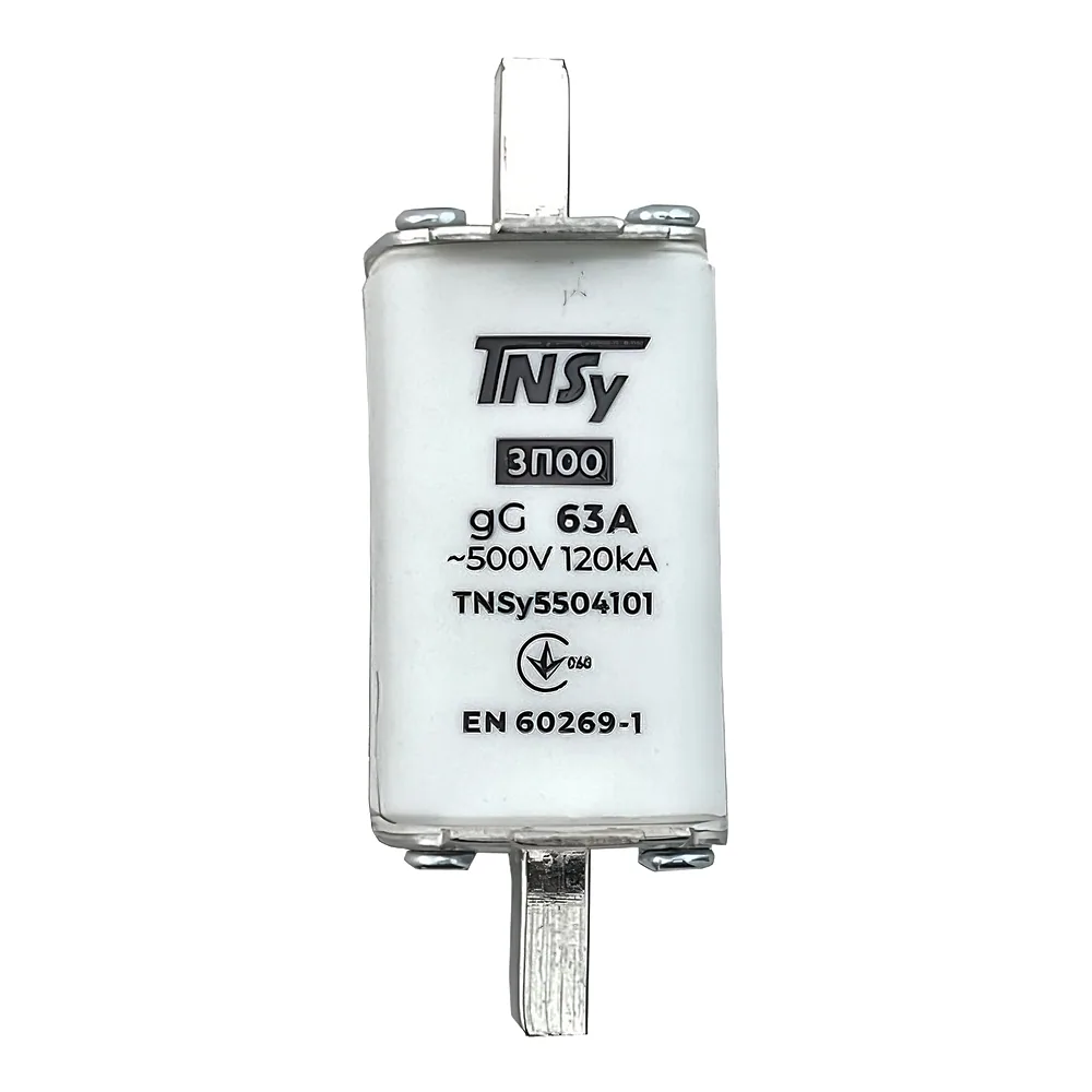 Запобіжник ЗП00 габарит 00 63 А TECHNO SYSTEM TNSy5504101