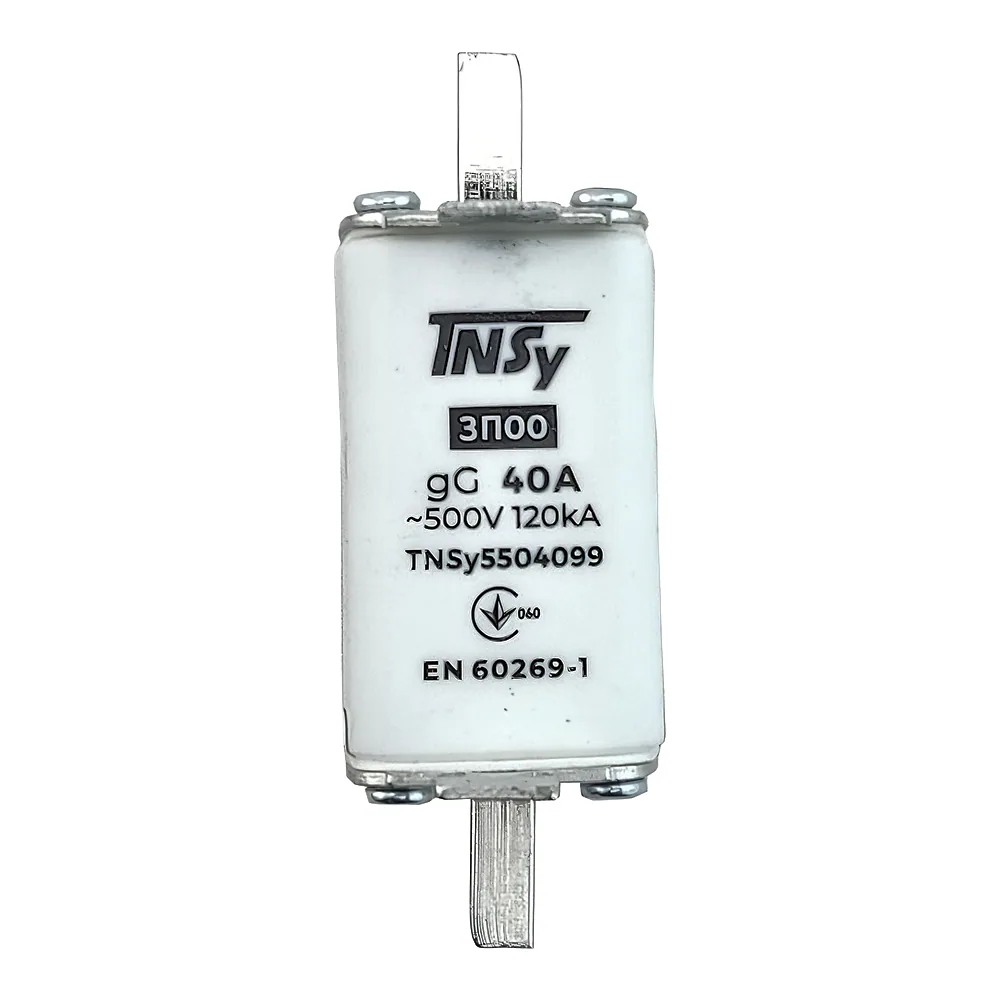 Запобіжник ЗП00 габарит 00 40 А TECHNO SYSTEM TNSy5504099