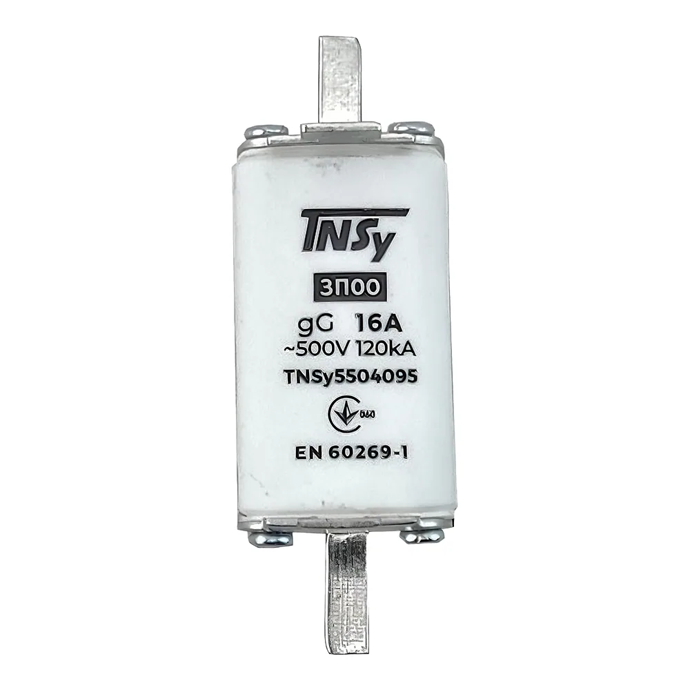 Запобіжник ЗП00 габарит 00 16 А TECHNO SYSTEM TNSy5504095