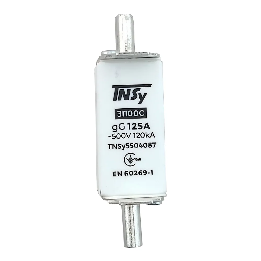 Запобіжник ЗП00C габарит 00С 125 А TECHNO SYSTEM TNSy5504087