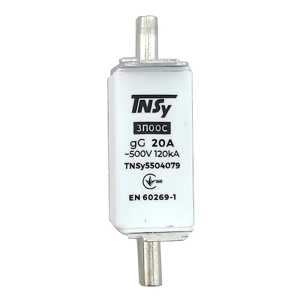 Запобіжник ЗП00C габарит 00С 20 А TECHNO SYSTEM TNSy5504079