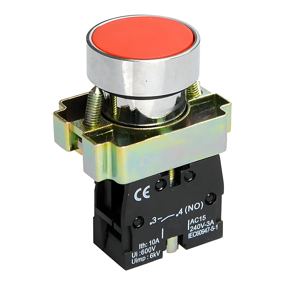Кнопка XB2-BA41 1NO без підсвічування червоний TECHNO SYSTEM TNSy5500274