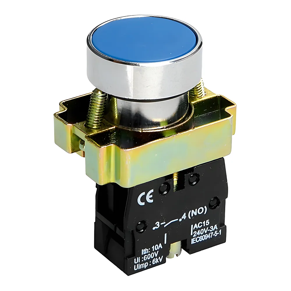Кнопка XB2-BA61 1NO без підсвічування синій TECHNO SYSTEM TNSy5500277