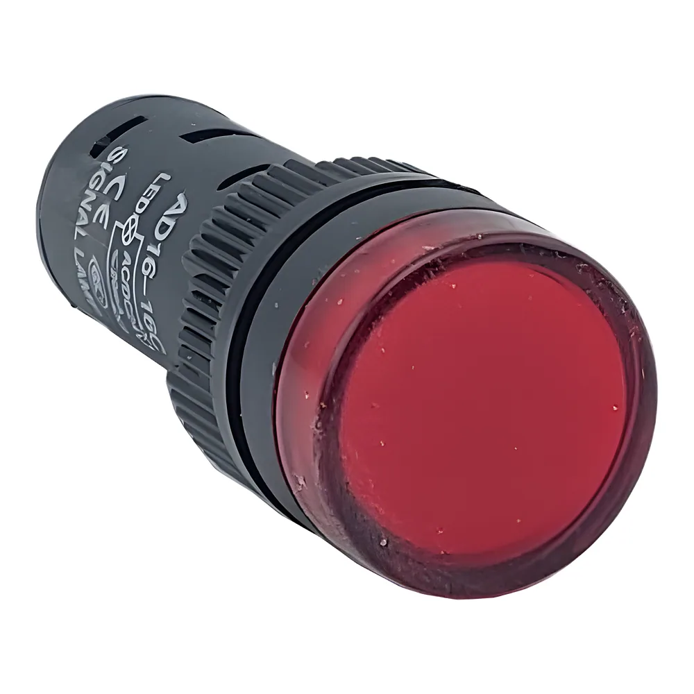 Лампа AD16DS d16mm 24 В AC/DC червоний TECHNO SYSTEM TNSy5500248
