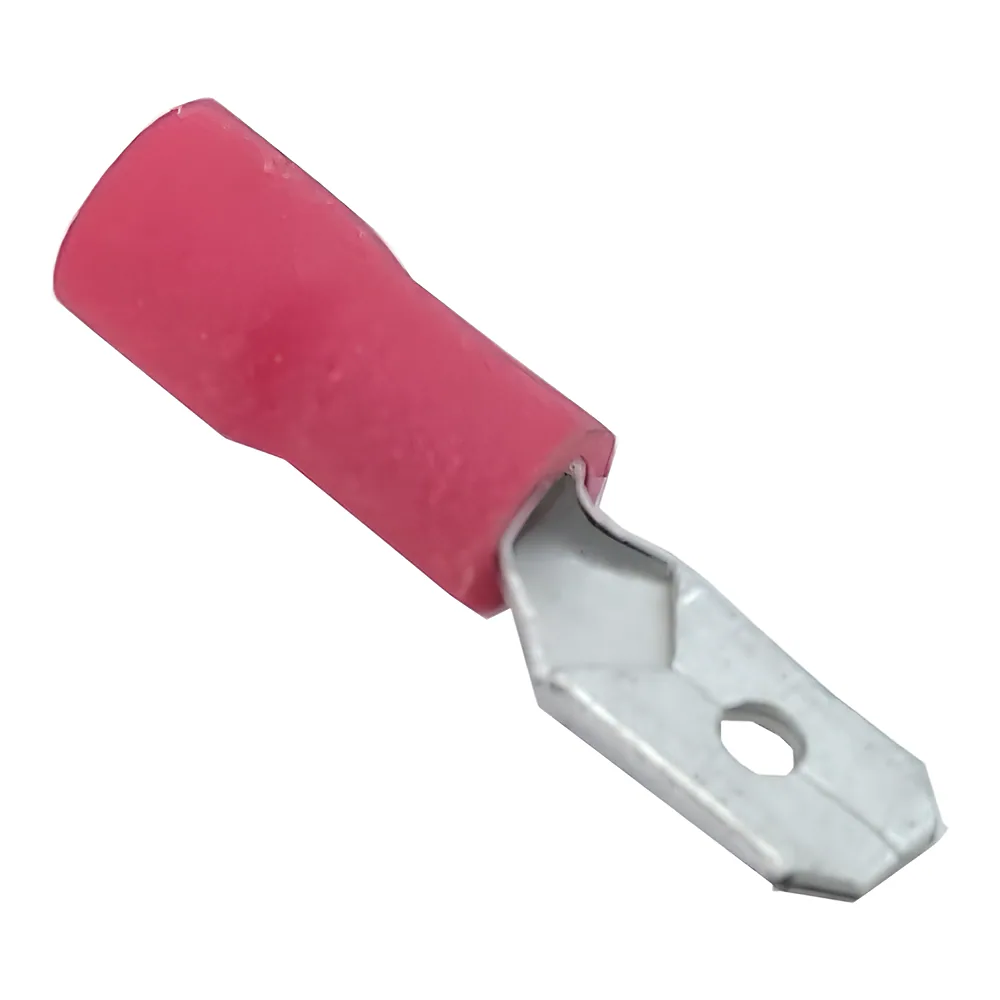 Роз'єм «папа» MDD1,25-187(8) (0,5-1,5/4,8-0,8) червоний TECHNO SYSTEM TNSy5500568
