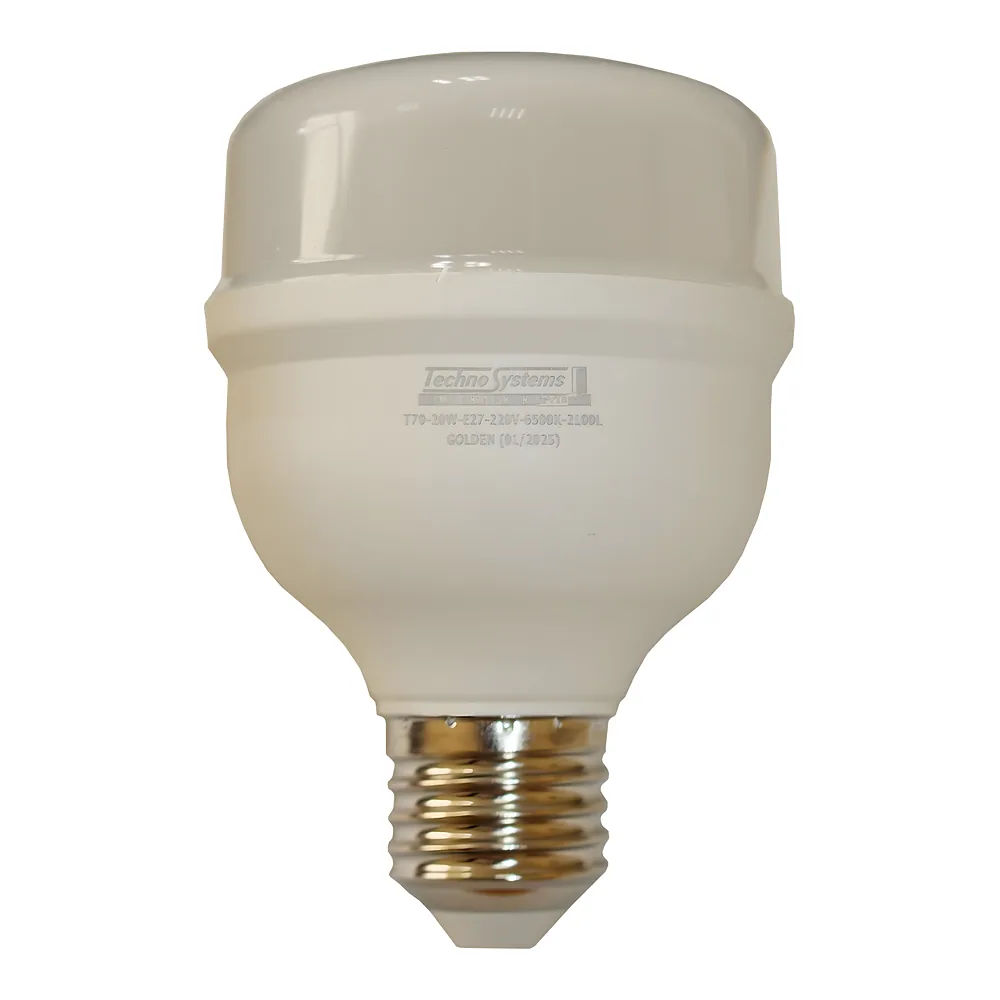 Світлодіодна лампа LED Bulb-T80-20W-E27-220V-6500K-2100L GOLDEN BULB TECHNO SYSTEM TNSy5000044