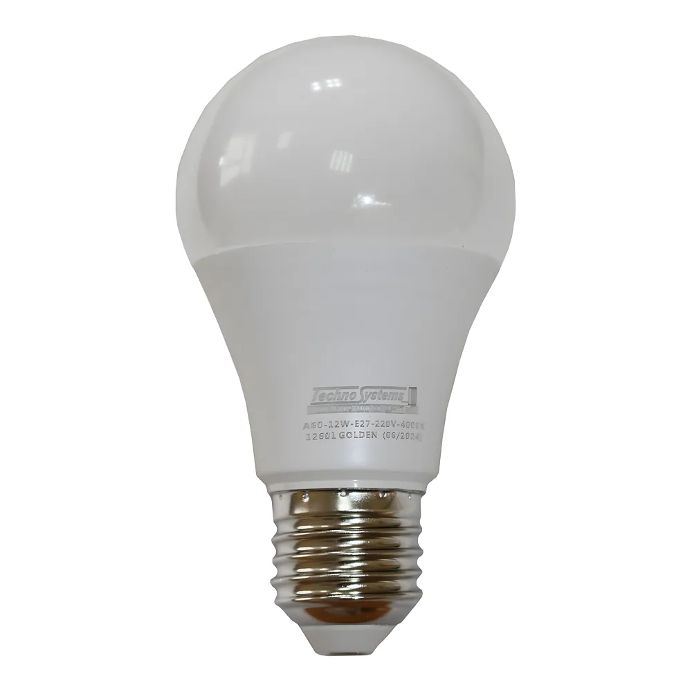 Світлодіодна лампа LED Bulb-A60-12W-E27-220V-4000K-1260 GOLDEN BULB TECHNO SYSTEM TNSy5000041