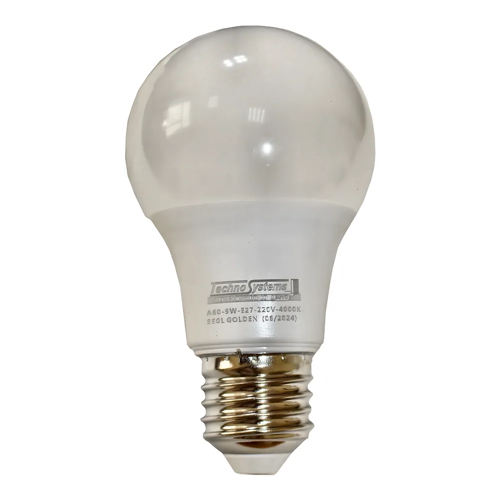 Світлодіодна лампа LED Bulb-A60-9W-E27-220V-4000K-950L GOLDEN BULB TECHNO SYSTEM TNSy5000040
