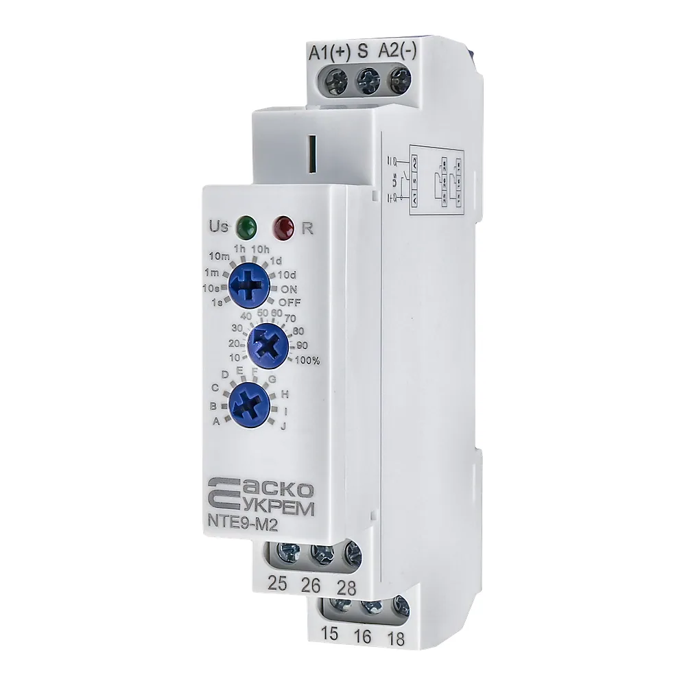 Реле часу багатофункціональне NTE9-M2 AC/DC 12–240 В Аско-Укрем A0010240006