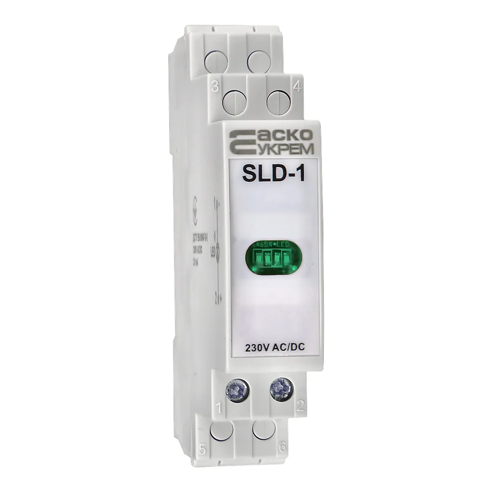 Індикатор SLD-1 230 В AC/DC зелений Аско-Укрем A0140030031