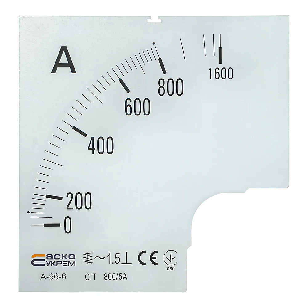 Шкала 800/5 А к А-96-6 Аско-Укрем A0190010088