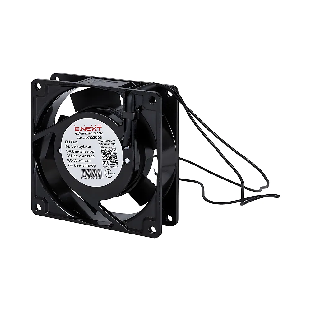 Вентилятор e.climat.fan.pro.92 92х92х25 мм 13 Вт 230 В AC E.NEXT s0103005