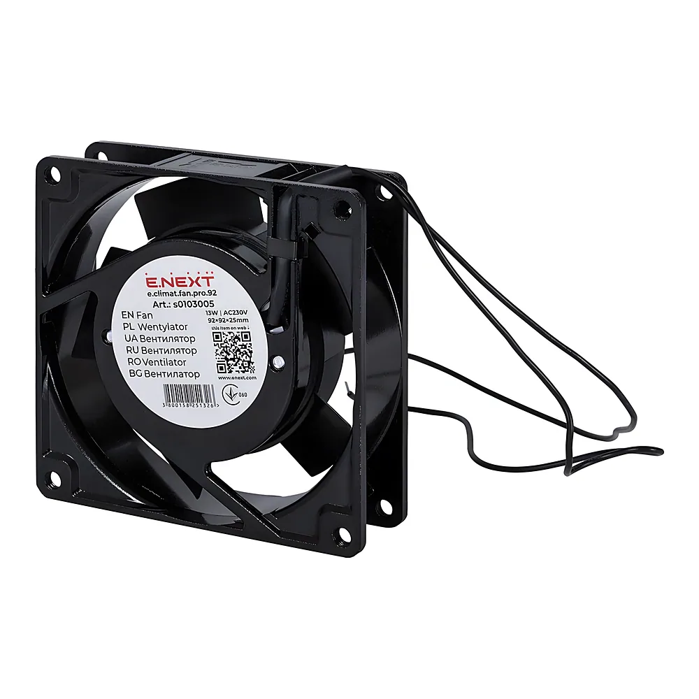 Вентилятор e.climat.fan.pro.92 92х92х25 мм 13 Вт 230 В AC E.NEXT s0103005