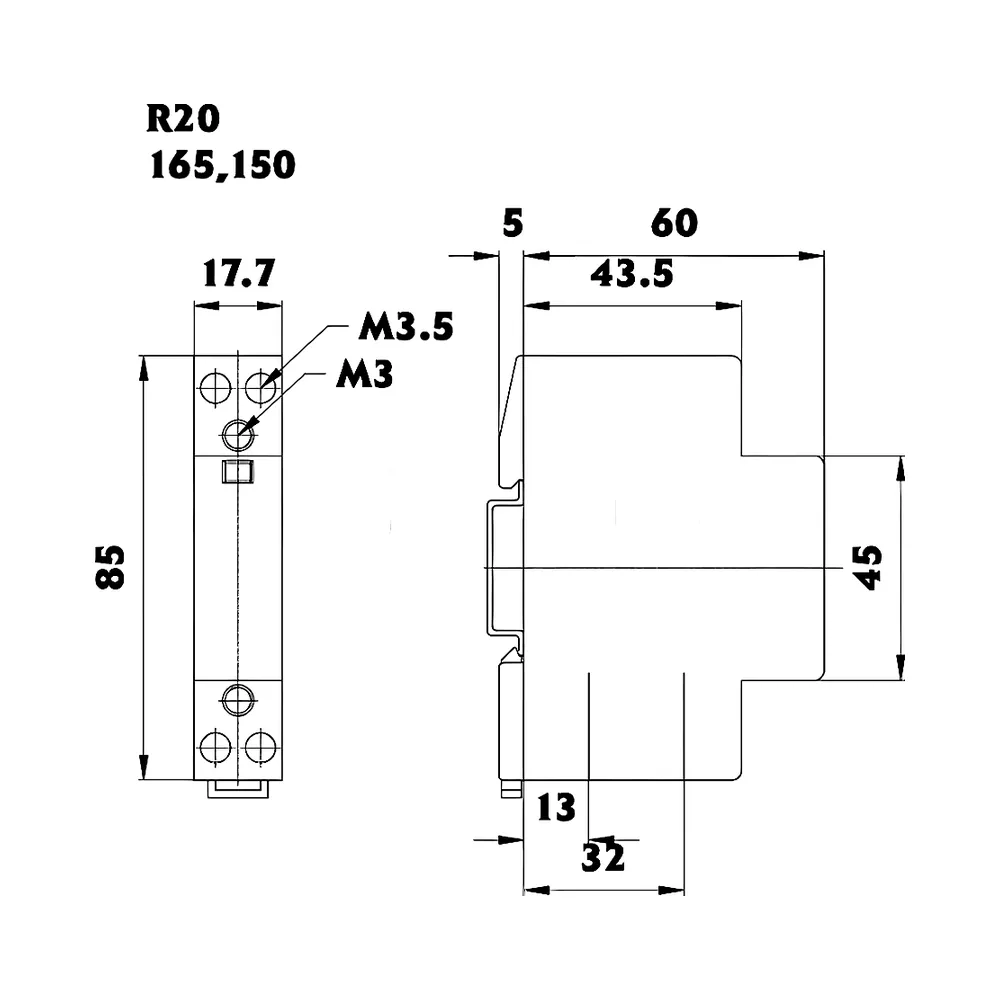 Модульний контактор RA 32-20 230 В AC ETI 2464075
