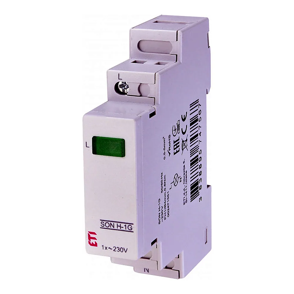 Індикатор наявності напруги ETI SON H-1G 1x зелений LED 2471551