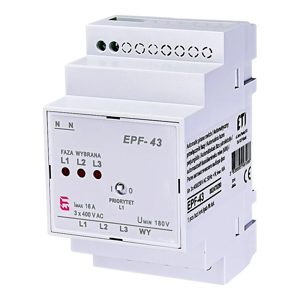 Автоматичний перемикач фаз ETI EPF-43 230/400V 180V AC 2470280
