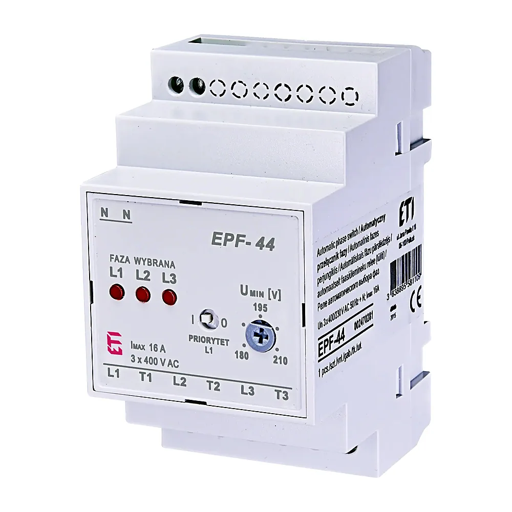 Автоматичний перемикач фаз ETI EPF-44 230/400V 180-210V AC 2470281