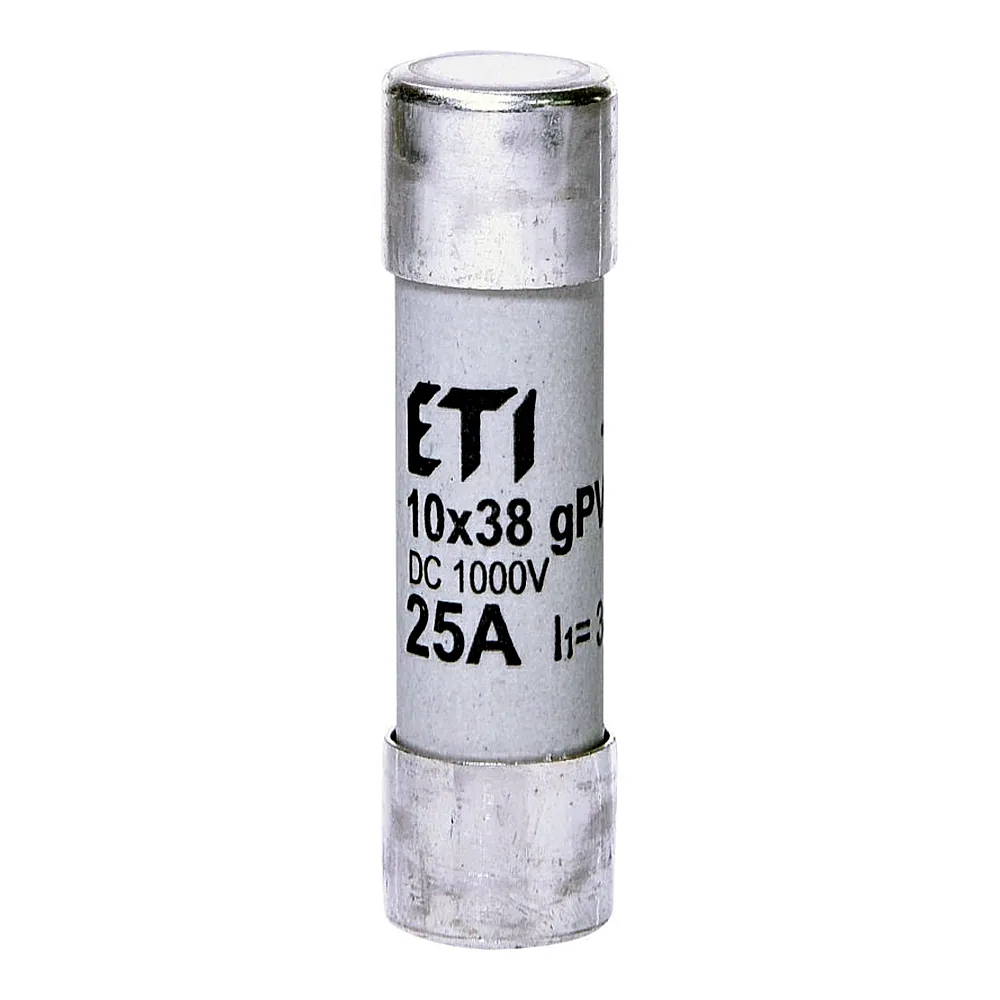 Запобіжник ETI CH 10x38 gPV 25A 1000V 30kA 2625139