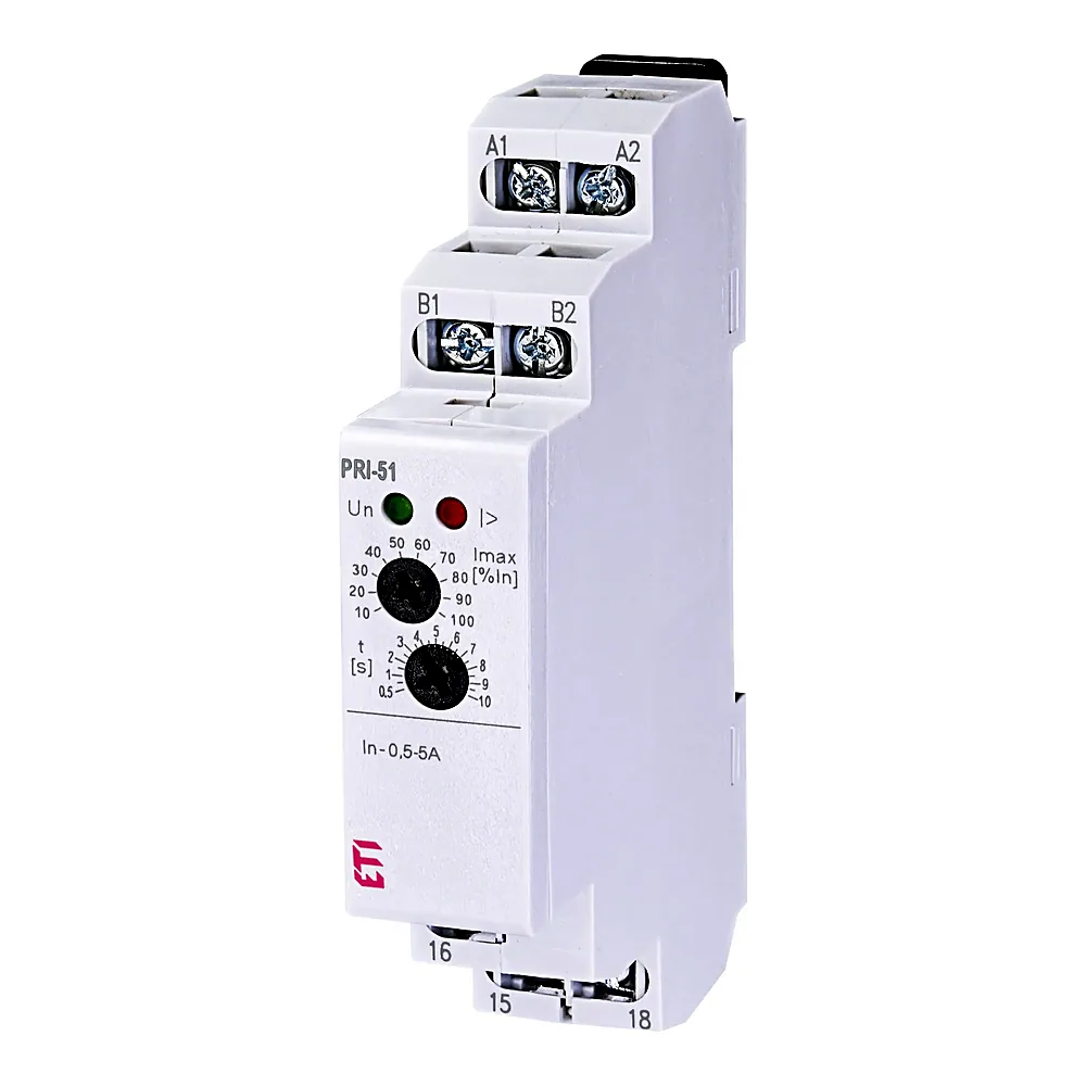 Реле контролю споживаного струму ETI PRI-51/5 0,5-5A 1x8A 2471818