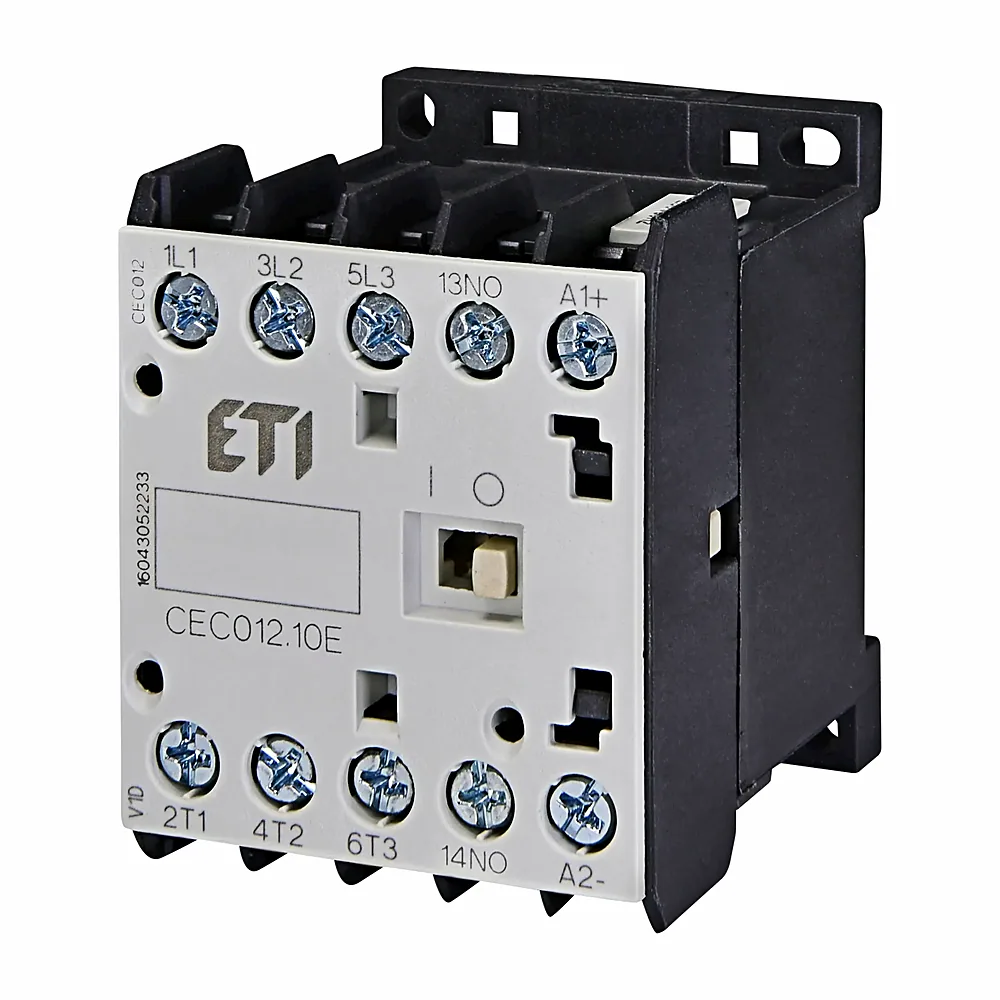Контактор мініатюрний CEC 12.10-24V-50/60Hz (12A; 5,5kW; AC3), ETI