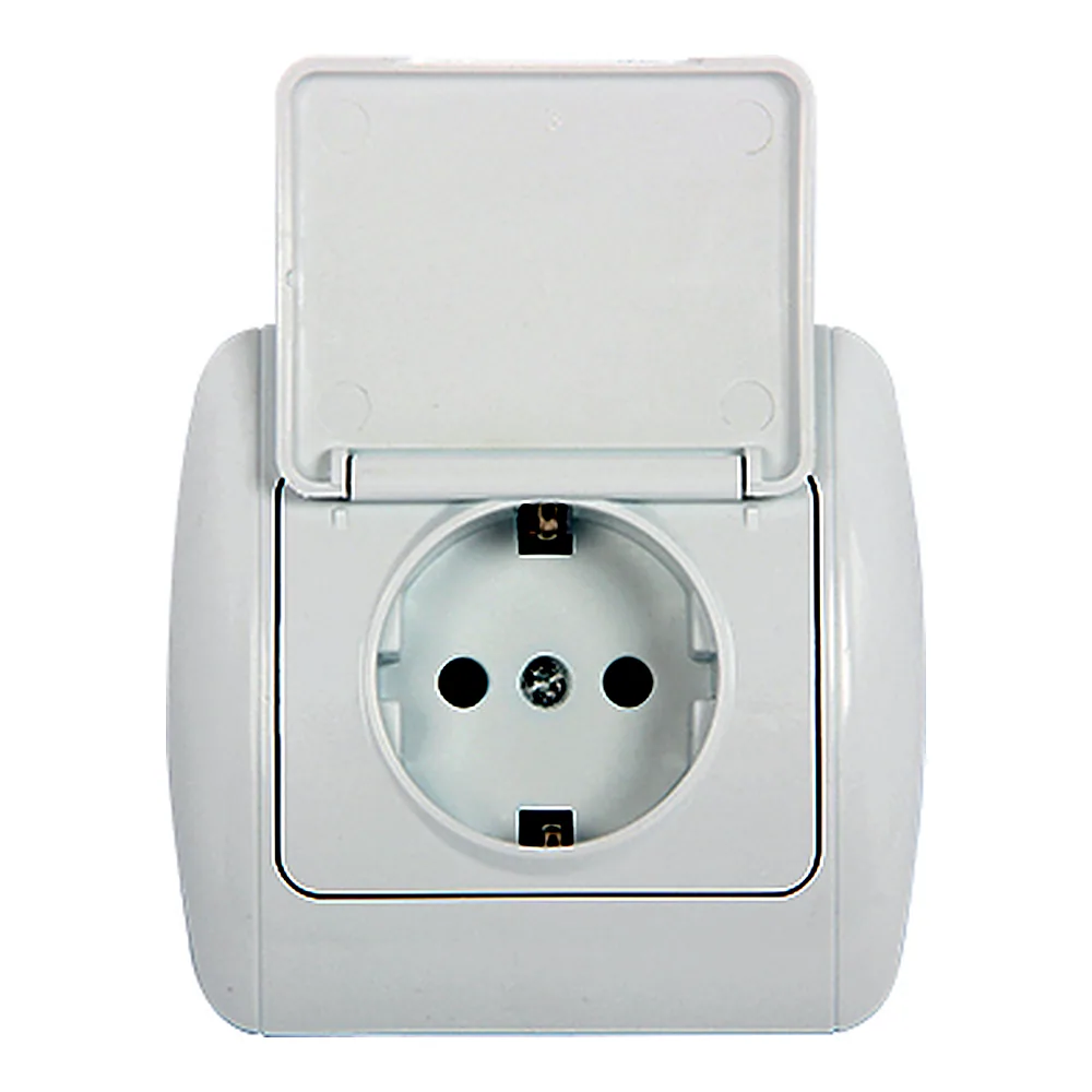 Розетка E.NEXT Standard New e.install.stand.810С з з/к з кришкою s035028