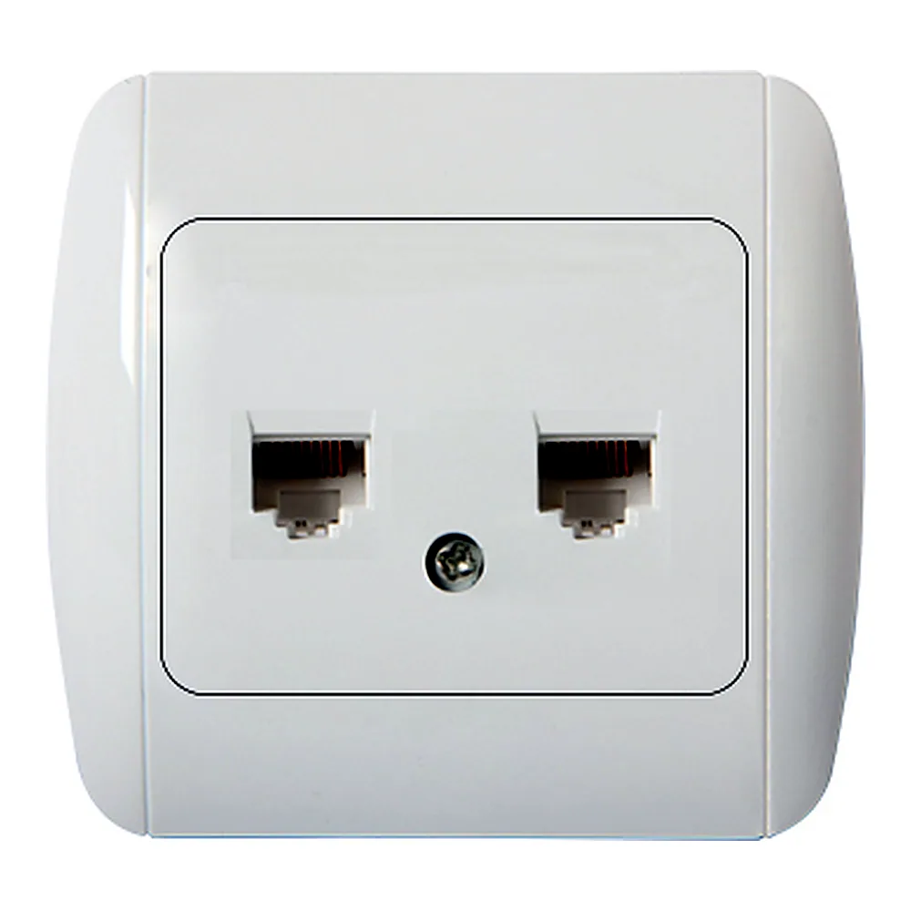Розетка E.NEXT Standard New e.install.stand.819С2 комп’ютерна подвійна з рамкою s035033