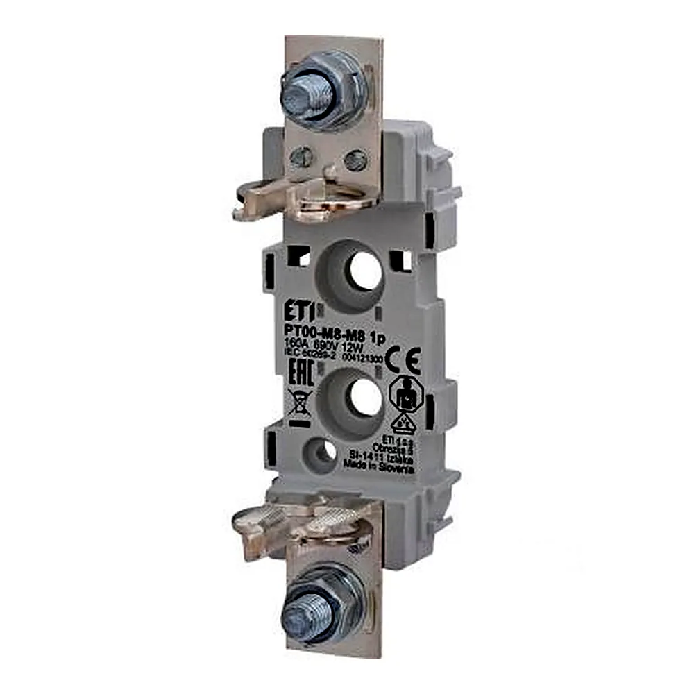 Тримач запобіжника ETI PT 00 1P 160A M8-M8 4121300