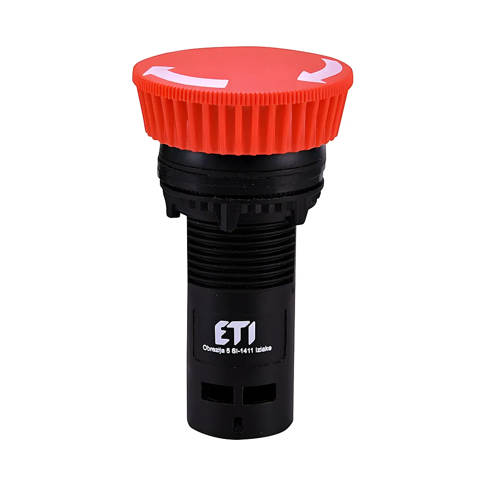 Кнопка моноблочна ECM-T01-R грибок 1NC червона ETI 4771483