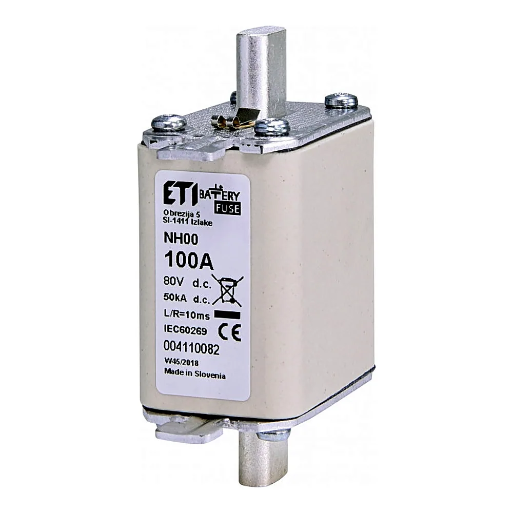 Запобіжник NH-00  Battery  100A 80V DC, ETI