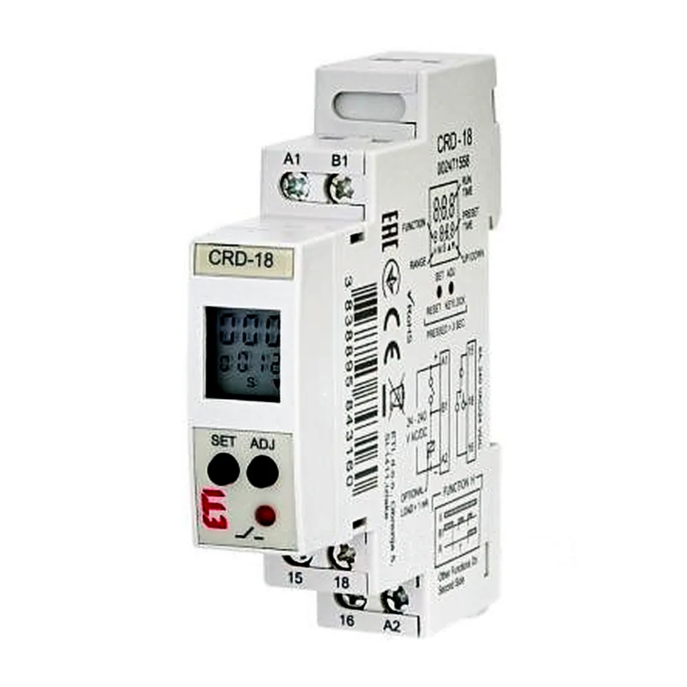 Реле часу ETI CRD-18 24-240V AC/DC 1x8A_AC1 2471558
